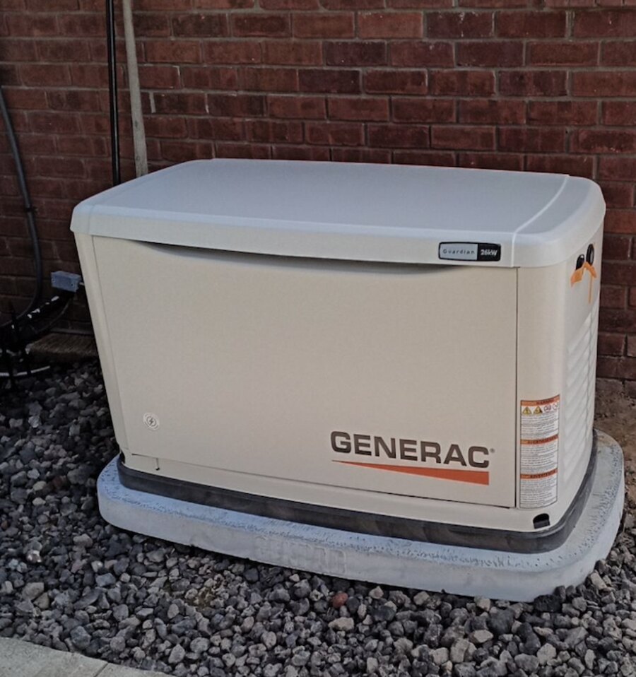 Generac whole-home standby generator installed by LiveWire